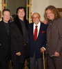 Led Zeppelin with Ahmet ertegun (photo use by permission of Rhino)