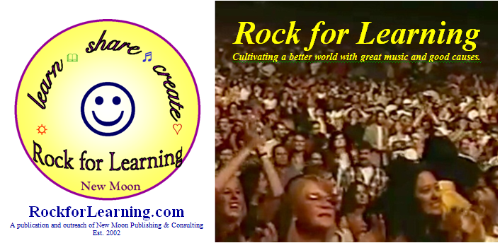 Rock for Learning - Learning and empowerment to cultivate a better world together.  Now featuring artists: OASIS, COLDPLAY, LED ZEPPELIN, ROBERT PLANT, KEANE, HOT HOT HEAT, RYAN ADAMS, RADIOHEAD, INCUBUS, and more...
